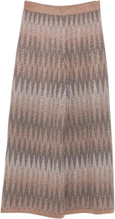 D.exterior Wijde broek - Dames - Wijde Broeken - Beige - S - Broeken