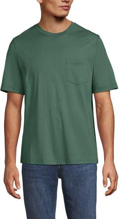 Lands End Super-T Short Sleeve T-Shirt with Pocket in Eucalyptus at Nordstrom, Size Xx-Large