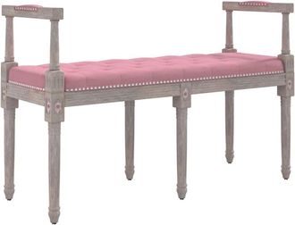 vidaXL Vidaxl - Banco De Terciopelo Rosa 110x40x70 Cm