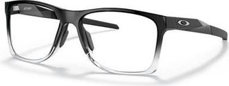Oakley 55mm Square optical glasses in Black/clear at Nordstrom
