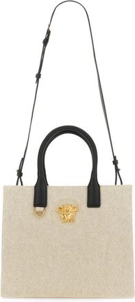 Versace Shopper & Totes - Borsa Shopper Piccola La Medusa - Gr. unisize - in Creme - für Damen
