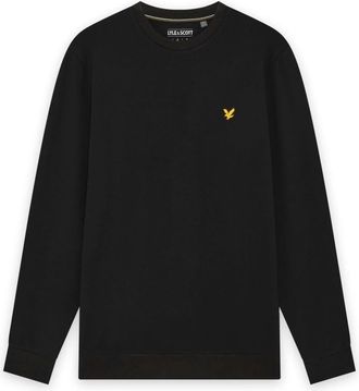 Lyle & Scott Crew Neck Fly Fleece - Heren - Sweatshirts - Zwart - XL - Nylon - Hoodies & sweatvesten