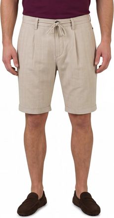 N-Z-A- NEW ZEALAND AUCKLAND Linnen korte broek beige New Zealand effen omslag
