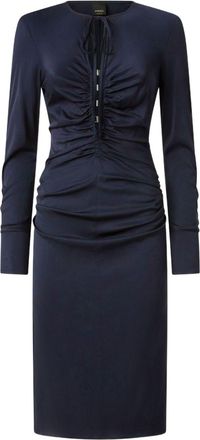 Pinko ruched midi dress - Blue