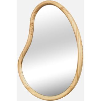 Sweeek Sweeek - Espejo de madera de abeto, 65cm, Jacob, Natural, 50x3x65 cm