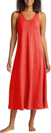 Tommy Bahama St. Lucia Cover-Up Midi Dress in Citrus Coral at Nordstrom, Size X-Small