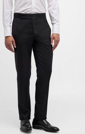 Giorgio Armani Mens Solid Formal Tuxedo Pants