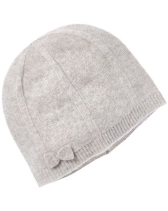 Amicale Cashmere Bow Cashmere Beanie