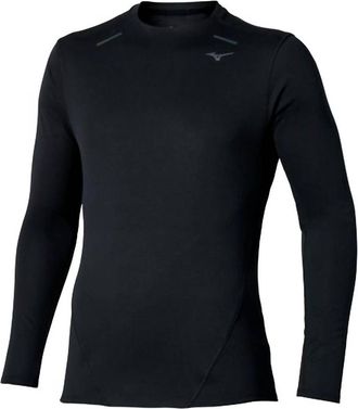 Mizuno Mens Tech Thermal Charge Breath Thermo Long Sleeve Tee In Black