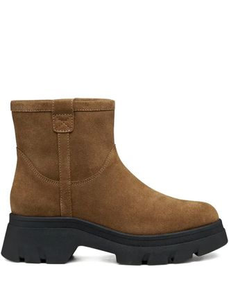 Geox lug-sole ankle boots - Brown