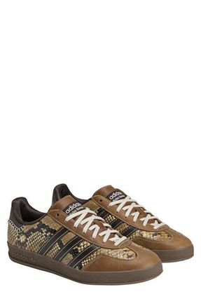 adidas x Wales Bonner Gazelle Snake Embossed Sneaker in Dust Rust/White/Brown at Nordstrom, Size 10.5