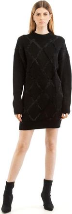 Patrizia Pepe Black Nylon Casual Womens Dress