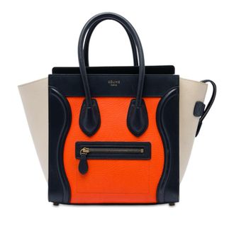Celine Pre-owned Celine Micro Tricolor Leather Luggage Tote Ladies CE4BJ4FS9HLDMYFZ