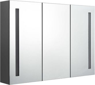 vidaXL Mueble de baño con espejo led 89x14x62 cm Vidaxl