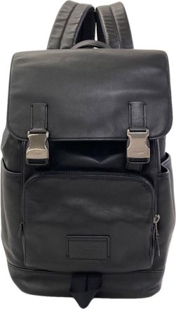 Coach Black Leather Backpack (Pre-Owned)