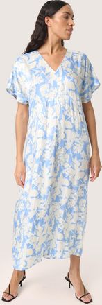 Soaked In Luxury Jurk Regular fit Vista Blue Floral Print blue multi