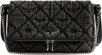 Zadig&Voltaire Borsa Rocky II in denim - - Bags - Donna - Grigio - ONE SIZE