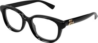 Gucci Rechthoekig Optisch Montuur - Dames - Brillen - Zwart - 54 MM - Accessoires