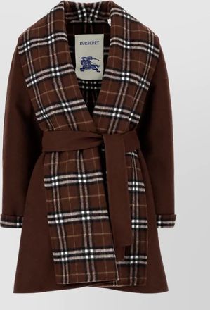 Burberry embroidered wool coat