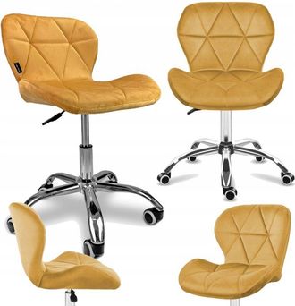 OEM Silla Giratoria Rivello Terciopelo Amarillo