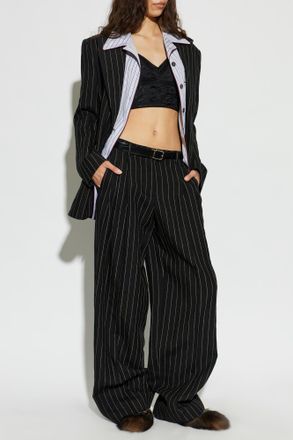 Dolce & Gabbana Trousers With Belt, Womens, Black