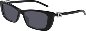 Gucci Cat-Eye Zonnebril - unisex - Zonnebrillen - Zwart - 53 MM - Accessoires