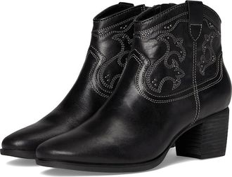 Aetrex Reagan Western Heeled Boots Womens Boots Black : EU 43 (US Womens 11.5-12) M (B), Leather