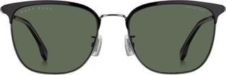 HUGO BOSS Green PZ Lensed Black Dark Ruthenium Montuur Zonnebril