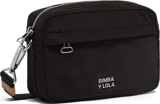 Bimba & Lola logo-detail mini bag - women - Polyester/Polyester/Calf Leather - One Size - Black