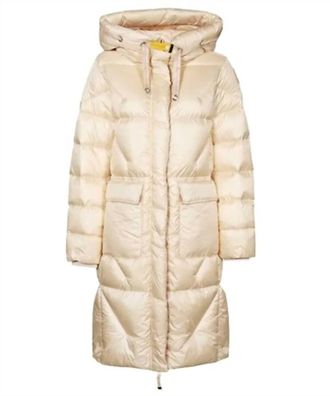 Parajumpers Womens Leonie Long Hooded Down Jacket In Sunkissed