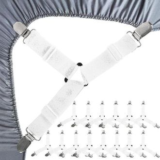 OEM Paquete De 15 Correas Para S&aacute;banas Bajeras, Tensor Ajustable Para S&aacute;banas Bajeras, Sujetador Triangular Para S&aacute;banas, Cojines De Sof&aacute; Y Colchones