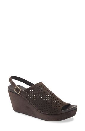 Pedro Garcia Alvara Slingback Wedge Sandal in Brown Castoro at Nordstrom, Size 5.5Us