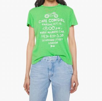 Mother Sinful In Cafe Cowgirl Tee In Green