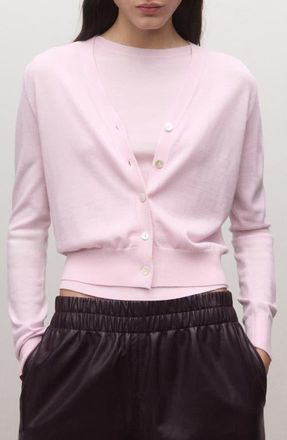 Mango Wool Cardigan in Pink at Nordstrom, Size X-Small