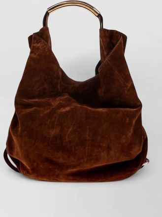 Moschino suede leather shoulder bag