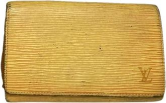 Louis Vuitton Pre-owned Lederen Portemonnee - Dames - Vintage Accessoires - Geel - ONE Size - Leer - Vintage