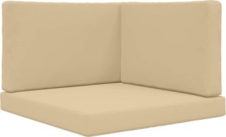 vidaXL Coj&iacute;n Para Sof&aacute; De Exterior Poli&eacute;ster Beige 80 X 80 Cm Vidaxl