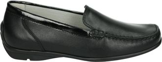 Waldl&auml;ufer 431000-H-Harriet - Dames - Loafers - Zwart - 37 1/2 EU - Leer - Schoenen