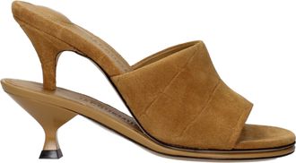 Jacquemus Damess Su&egrave;de Sandalen Bruin/Camel