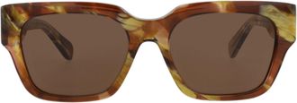 Chlo&eacute; Square-Frame Recycled Acetate Sunglasses