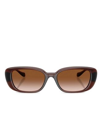 Versace Medusa-embellished sunglasses - Brown