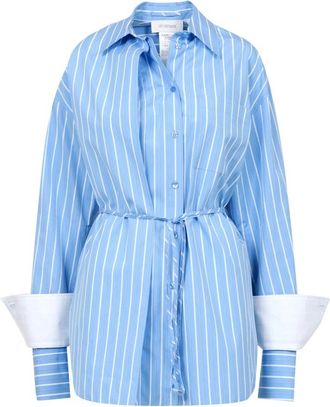 Sportmax Shirt - Dames - Overhemden - Blauw - S - Katoen - Overhemden