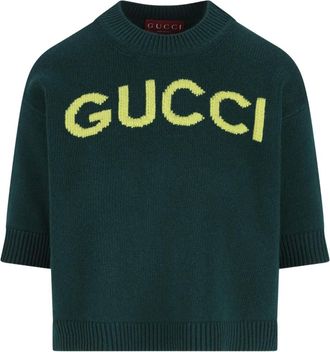 Gucci short-sleeve logo T-shirt - Green