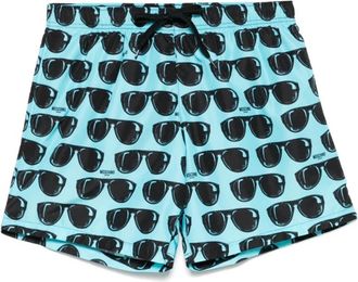 Moschino Aqua Blauwe Zee Kleding Koord Shorts - Heren - Strandmode - Blauw - S - Badmode