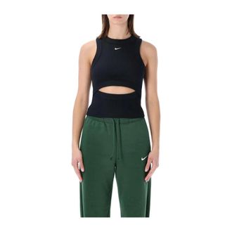 Nike Canotta a costine aderente Chill Knit - - Sport - Donna - Nero - M