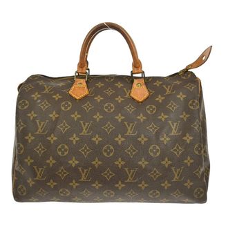 Louis Vuitton Speedy Handbag Monogram Canvas Brown Canvas Handbag (Pre-Owned)