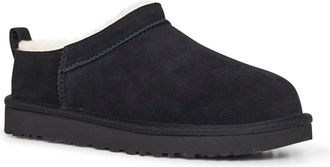 UGG Womens Mules Classic Micro Black Calf Leather Sandal
