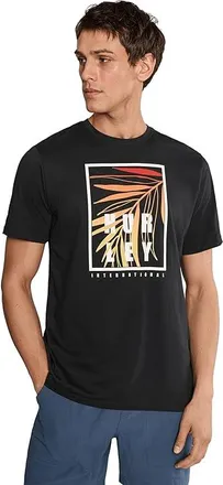 Hurley Window Tropics Short Sleeve Mens T Shirt Black : 2XL, Cotton