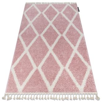 RugsX RugsX Berber Rug in Pink | Size: 140 cm x 190 cm