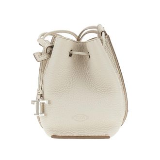 Tod's Grained leather micro bucket bag Woman One Size